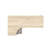 Justus 57.13" L Shaped Writing Desk with Drawer Storage and Shelves-1682778669