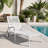 Aluminium Cast Lounge Chair 1Pcs White-12203047