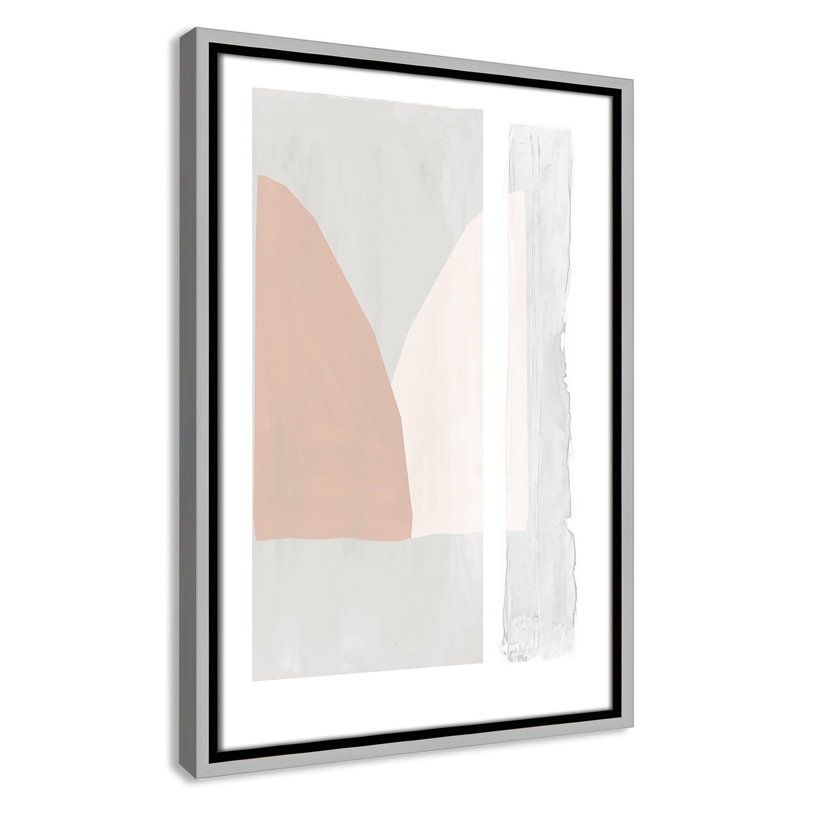 Soft and Light - Painting Print, Silver Framed Canvas, 19.5" H x 13.5" W x 2" D