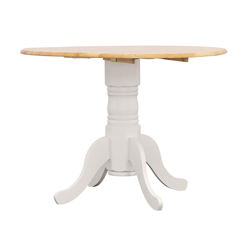 Table de salle à manger ronde avec abattant