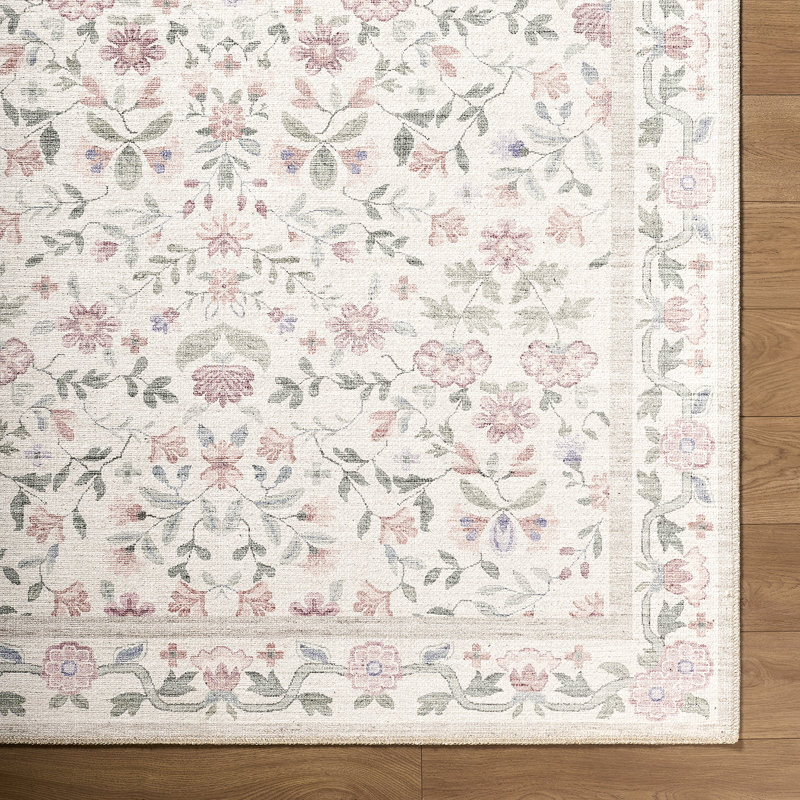 Abida Floral Area Rug, 160 x 220 cm