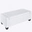 Banc rectangulaire, banc capitonné avec rangement