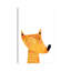 Renard - impression d'art graphique-52839915-52839916-52839918