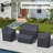 Tisdale Wicker/Rattan Patio Conversation Sets Group Seating Outdoor Furniture Covers