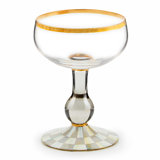 Sterling Check Coupe Glass