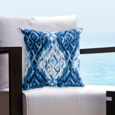 Calypso Damask Outdoor Throw Pillow