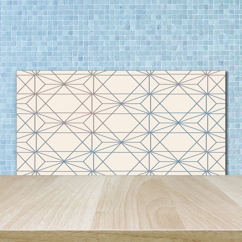 Geraldina 50cm W x 100cm L Glass Peel and Stick Panel