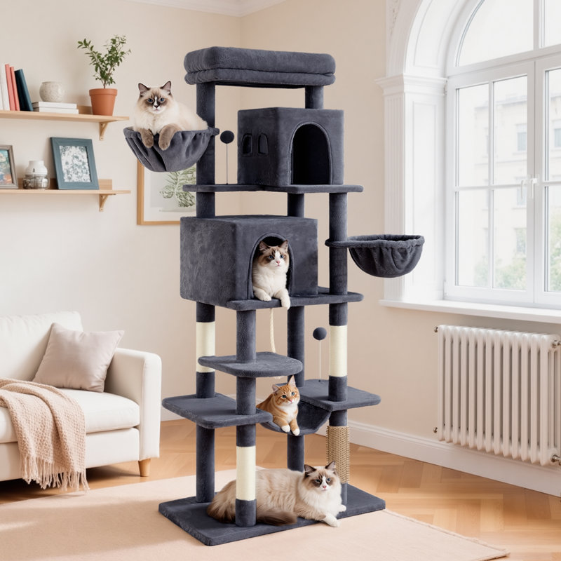 176 H Cat Tree, Grey