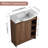 28'' Single Bathroom Vanity with Ceramic Top-1844149986