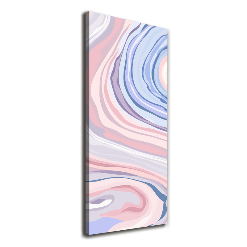 Waves Abstraction - Wrapped Canvas Print