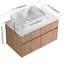 Ensemble de meuble-lavabo simple 32 "avec lavabo en céramique et portes à fermeture douce-540838104