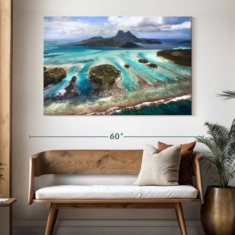 Gillard Bora Bora Lagoon, H 34 po x l 51 po