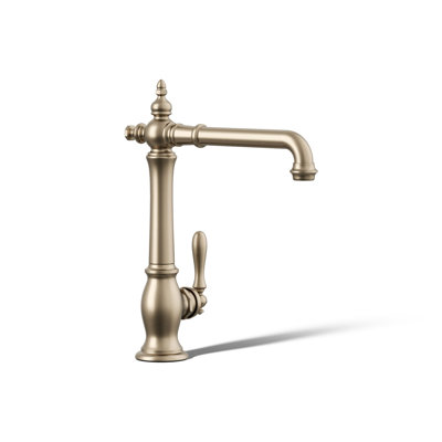 Robinet d'évier de cuisine à trou unique avec bec pivotant de 13 1/2 po Artifacts, conception victorienne