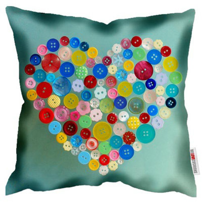 Button Heart 10 - Ella Lancaster Cushion