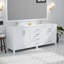 Meuble-lavabo double l 80 po x P 22 po, plateau en marbre de culture et miroir de 30 po-1922239178