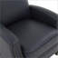 Fauteuils inclinables | Fauteuil inclinable traditionnel en faux cuir bleu marine Jack | Pieds en bois massif | Détails cloutés