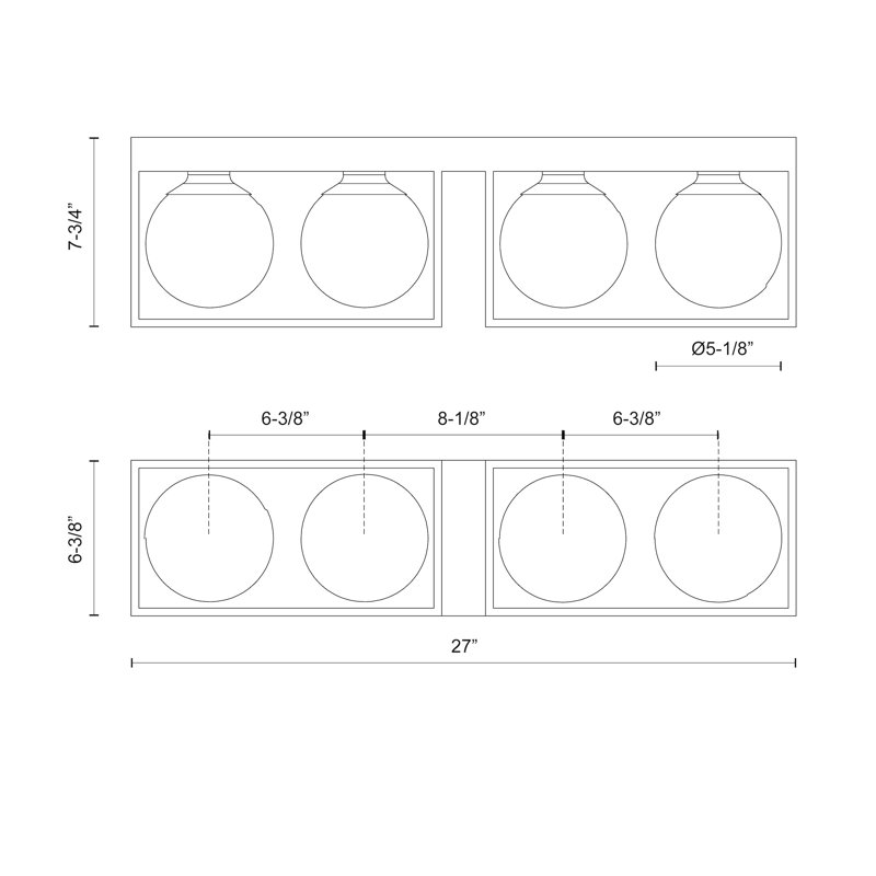 Barre de salle de bain Davida, Noir mat, 4