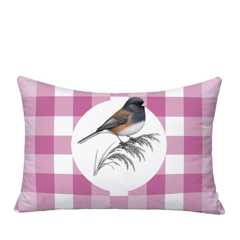 Coussin intérieur / extérieur Junco, 20 po x 14 po, Magenta
