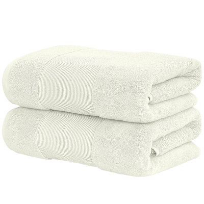 Modern Threads - Air Cloud 2-Pack 100% Zero-Twist Cotton Bath Sheet Set - Super Absorbent & Quick Dry - 500 GSM - Soft & Plush