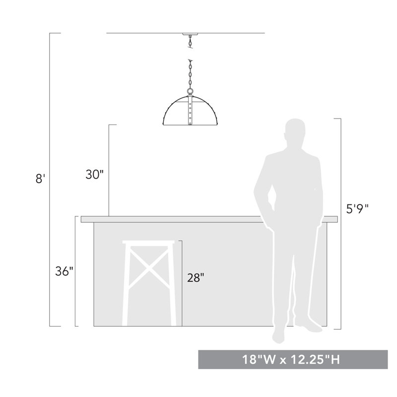Architha 3 - Light Unique/Statement Pendant, Black, Aged Brass