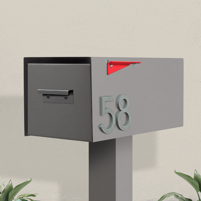 Boîte aux lettres Malone, Gris/argent, Oui