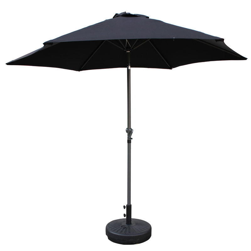 Parasol de marché 9 pi Patson, Noir, H 94 po x l 107 po x P 107 po