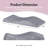 Ergonomic Lash Bed Topper Pad, Foldable Curvy Massage Foam Cushion for Salon-465383824
