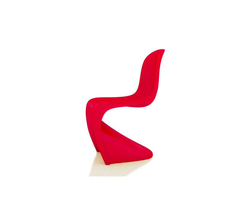 Chaise d'appoint Fiveish, Rouge