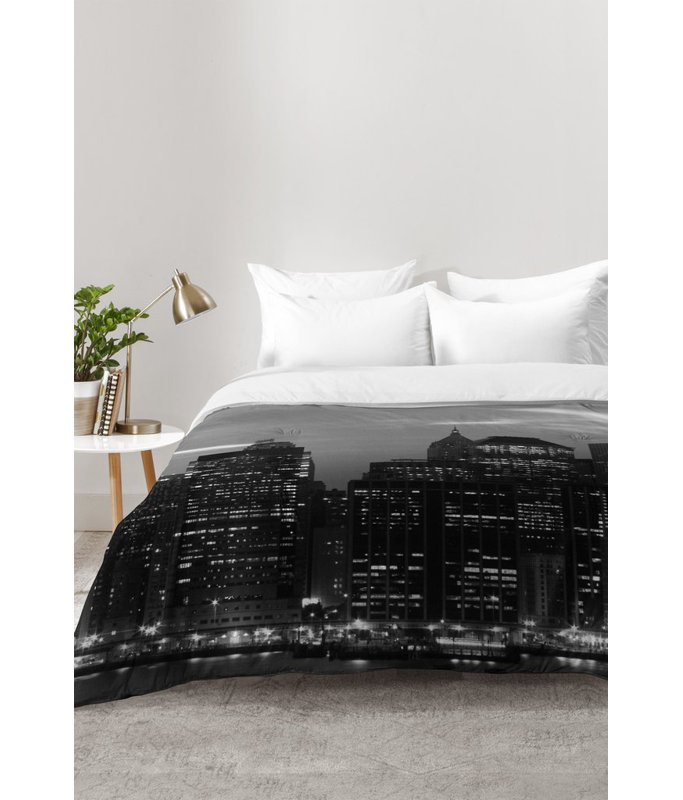 Leonidas Oxby Modern & Contemporary Polyester Comforter, Full/Queen Comforter + 2 Standard Shams