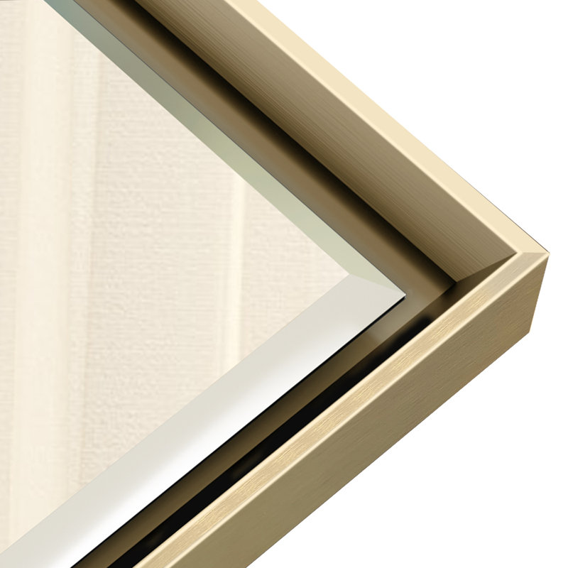 Miroir de salle de bain mural Lohoski, Or, 24 po x 48 po