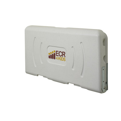 ECR4Kids Horizontal Diaper Changing Station, Wall-Mounted, White Granite