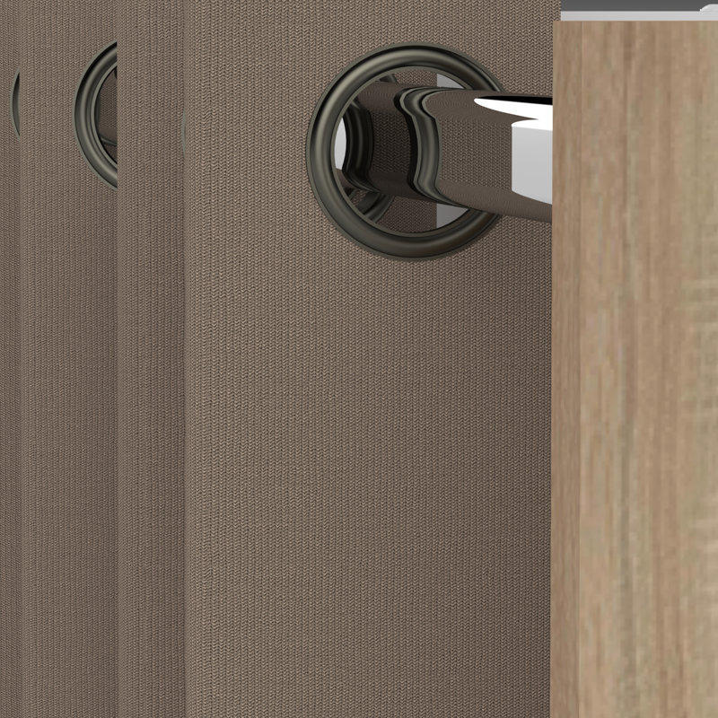 Tom & Jerry 112 cm x 185.3 cm Reach-In Set, White Oak/Taupe
