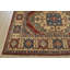Tapis de surface en laine rouge/beige 6 pi 7 po x 10 pi 9 po one-of-kind-noué la main Hetherington