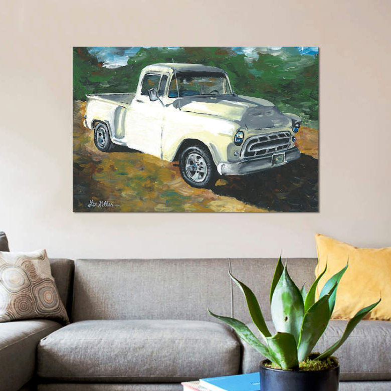 «55 Chevy Truck», impression sur toile, H 18 po x l 26 po x P 1,5 po, Toile tendue