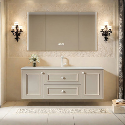 Armoire de salle de bain de style français