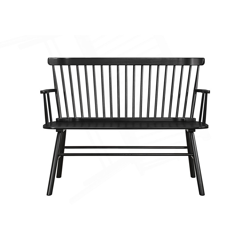 Chaise en bois 1pc, Noir