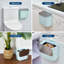 Poubelle de cuisine suspendue de 1,8 gallon, couvercle en acier inoxydable, filtre à odeurs, petit bac à compost pour comptoir / salle de bain-126208517-126208520