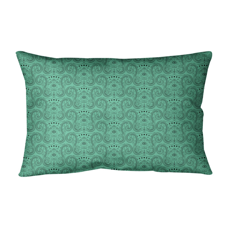 Coussin lombaire intérieur / extérieur Katelyn Elizabeth, Vert jade