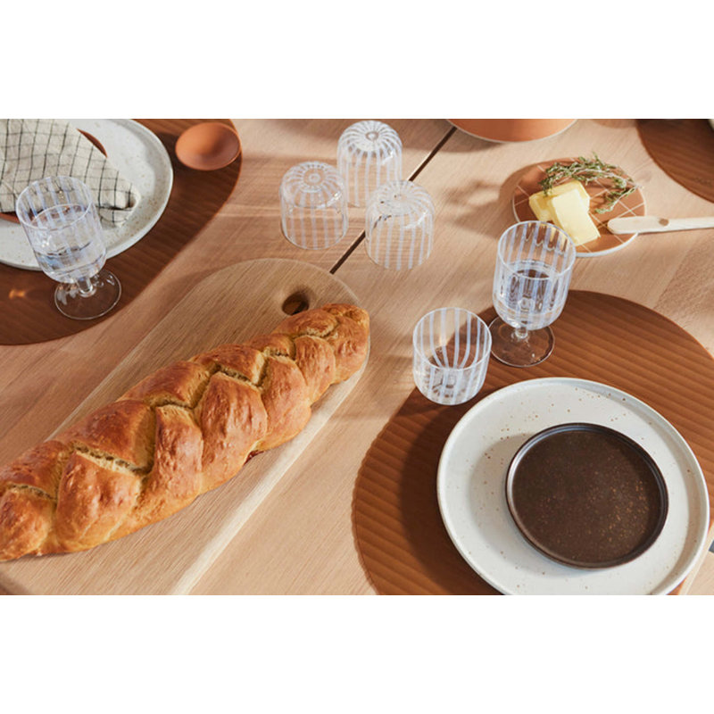 Ribbo Silicone Oval Placemats, Camel