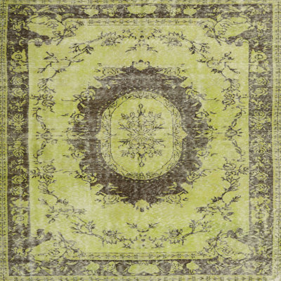 Tapis vert de style oriental