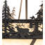 45" Wide Wildlife At Dusk Inverted Pendant
