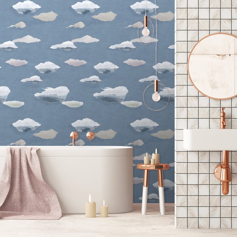 Rouleau de papier peint Paule Marrot Les Nuage, Bleu
