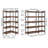 5 Tier Corner Bookshelf Tall Corner Bookcase with 4 Hooks L-Shaped Storage