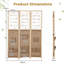 120cm W x 170cm H 3 - Panel Folding Room Divider