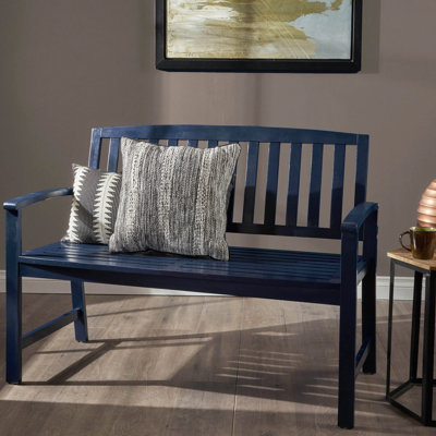 Banc en bois bleu marine pour diverses utilisations intérieures et extérieures afin de répondre à diverses exigences