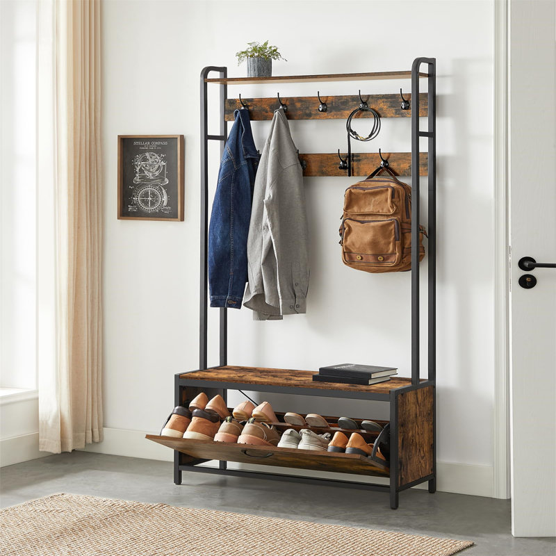 Amarrah Hall Tree 85cm Wide with Bench