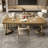 Brown Rectangular Solid Wood desks-740567257