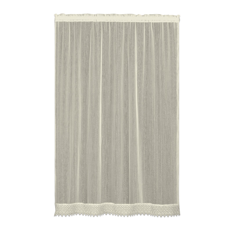 Arles Sheer Curtain Single Panel, 48" W x 63" L, Ecru