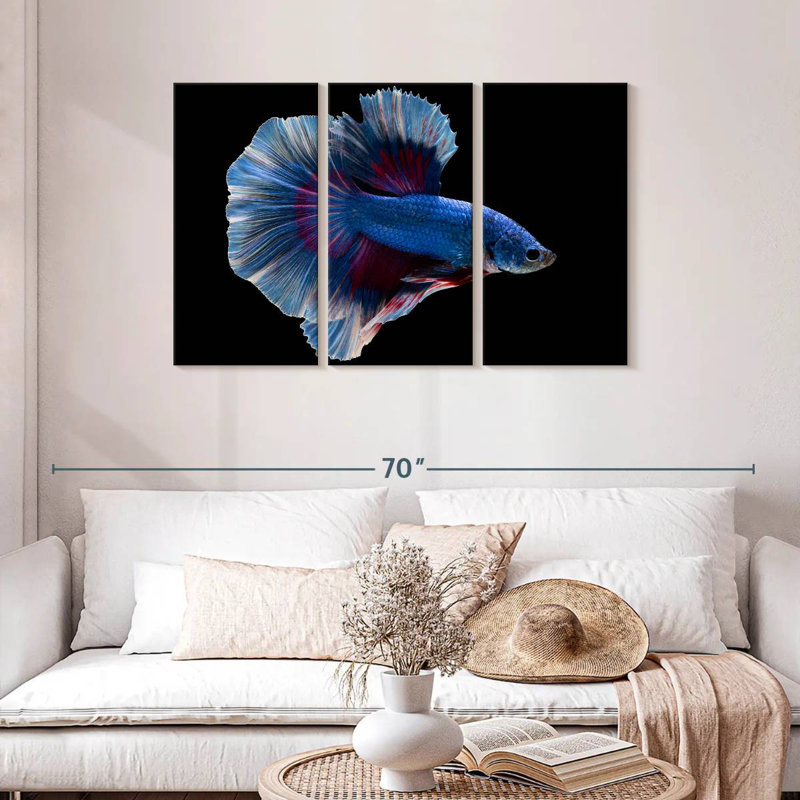 Brampt Elegant Blue Betta, 28" H x 45" W