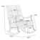 Joedon 24.6''Wide Modern Comfortable Solid Wood Tufted Upholstery Rocking Chair with One Pillow